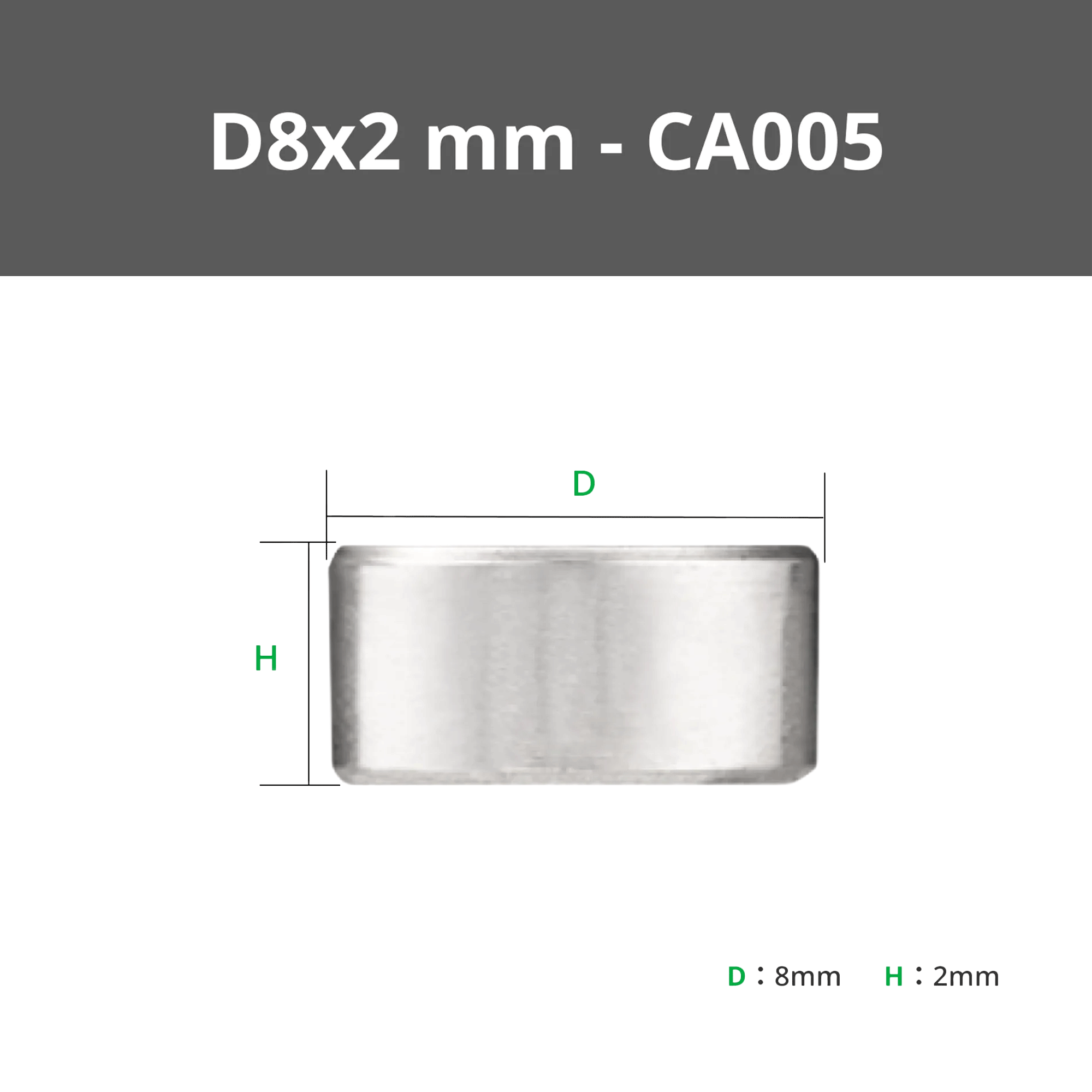 Bambu Lab Round Magnet D8x2mm 20pc