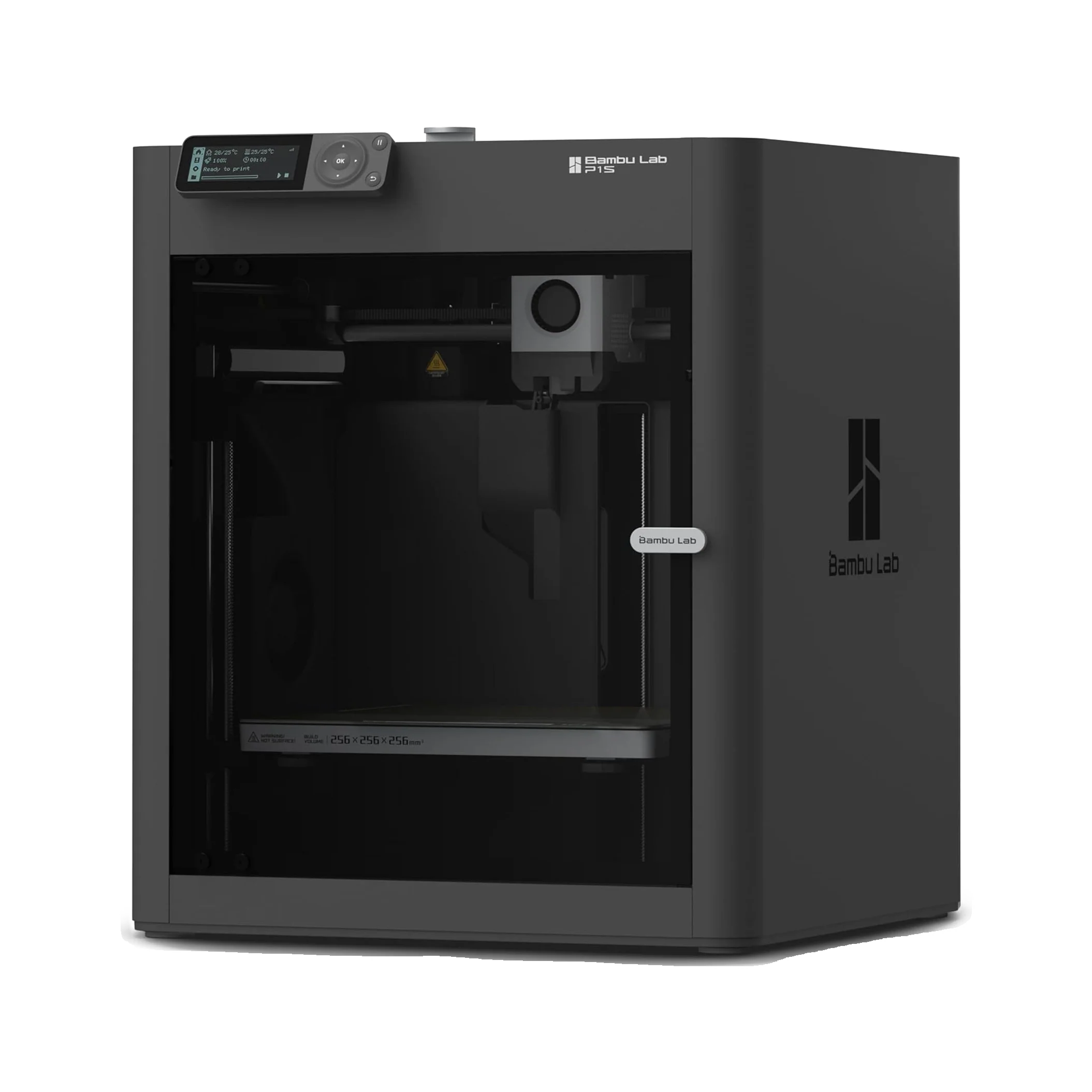 Bambu Lab P1S 3D Printer — transparent dark-mode product image 1