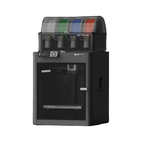 Bambu Lab P1S Combo with AMS — transparent dark-mode product image 1