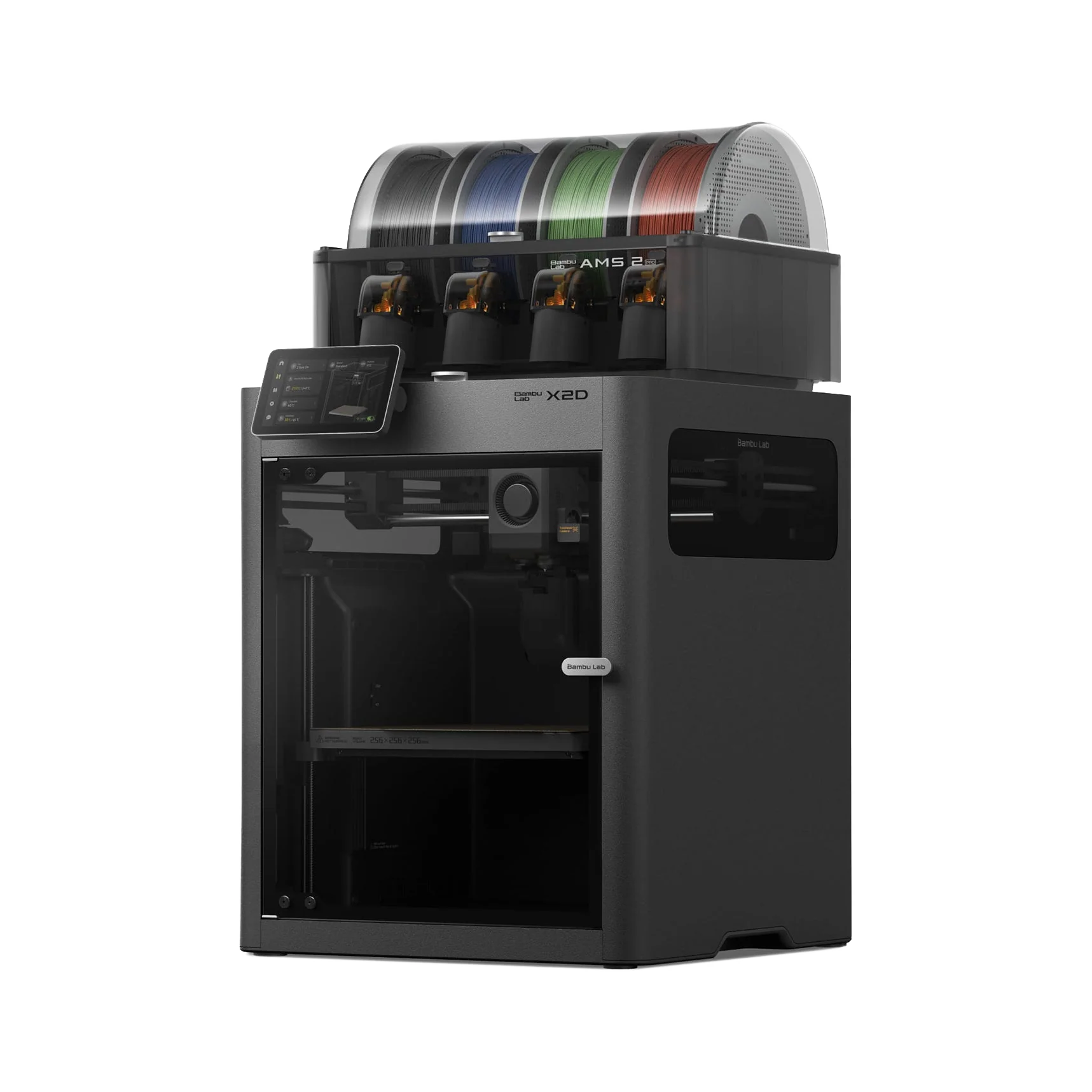 Bambu Lab X2D Combo 3D Printer – dark mode product image 2