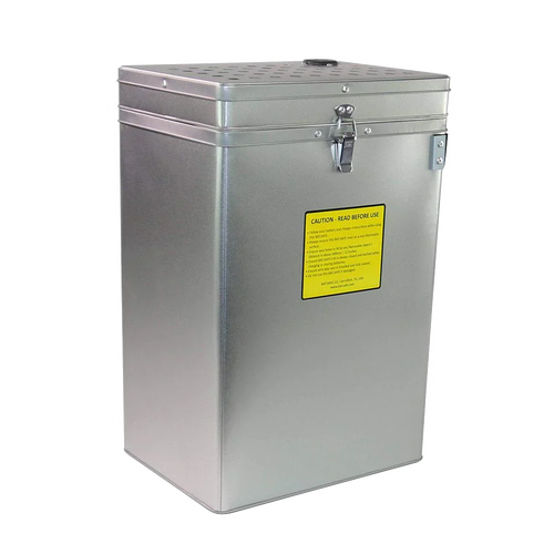 Bat-Safe XL charging and storage safe box image 1 on transparent background with Version 4 white halo