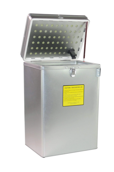 Bat-Safe XL charging and storage safe box image 2 on transparent background with Version 4 white halo