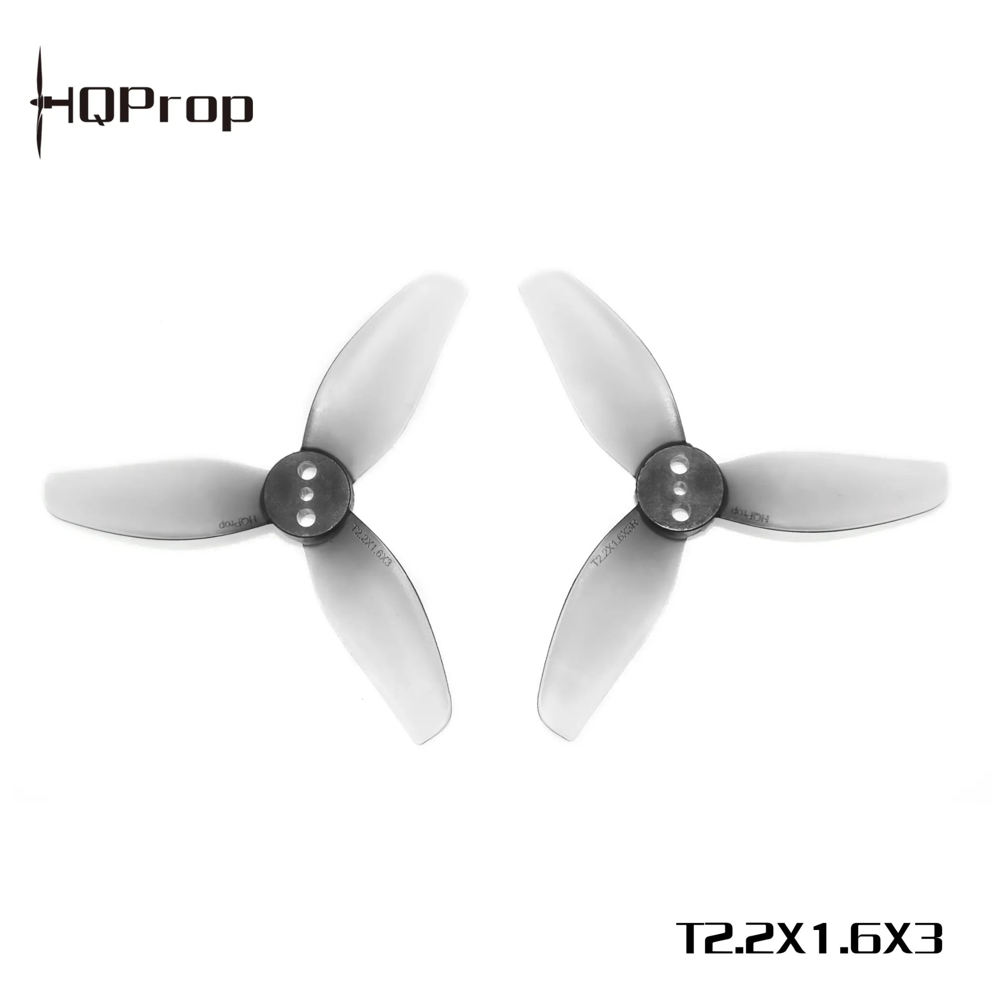 HQProp T2.2x1.6x3 Grey (2CW + 2CCW) Polycarbonate