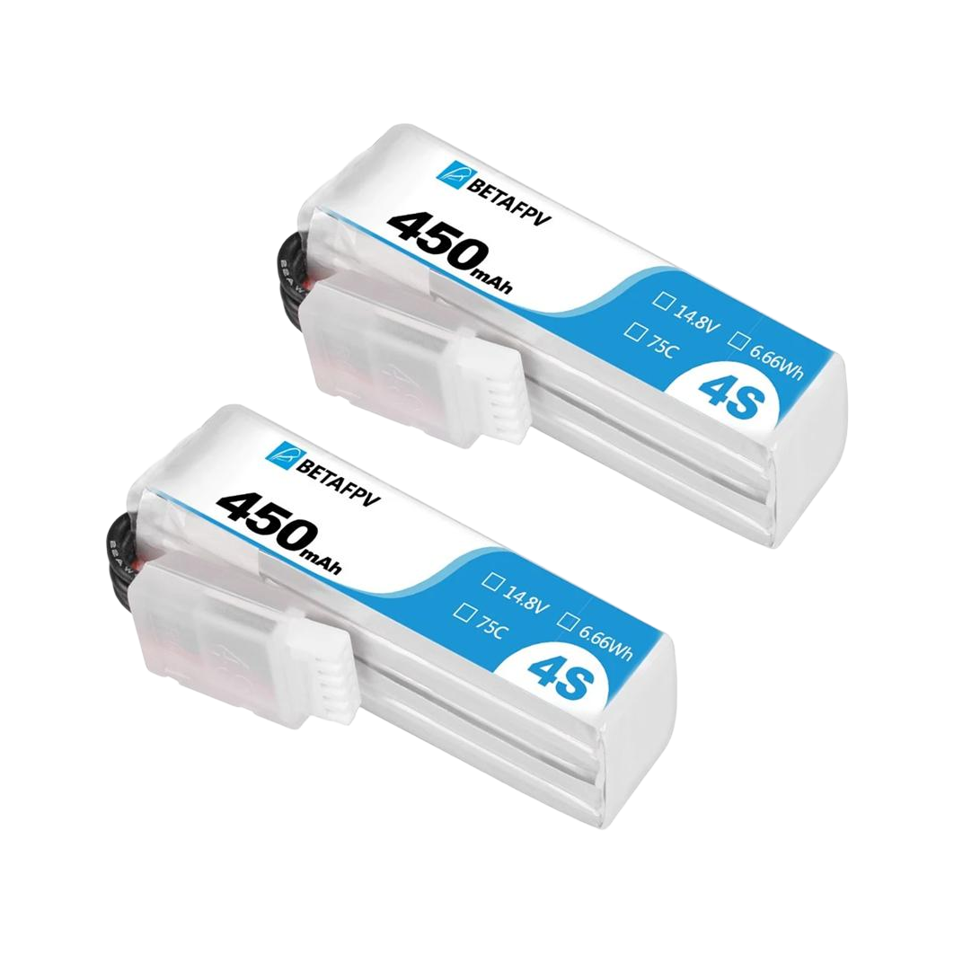BetaFPV 450mAh 14.8V 4S 75C XT30 LiPo Battery [DG]