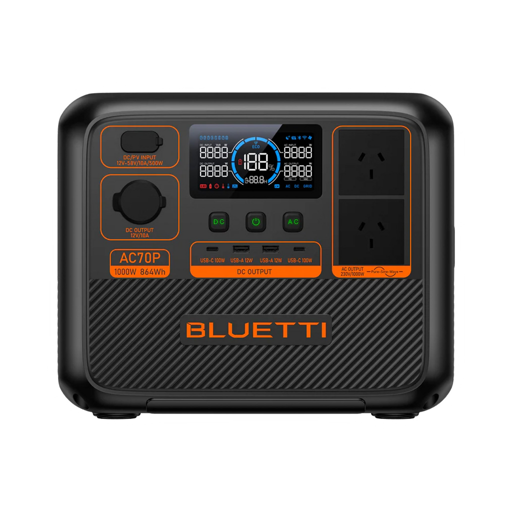 Bluetti AC70P Portable Power Station 1000W 864Wh