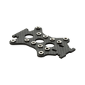 BMS Racing JS-2 Mid Plate with Pressnuts Fitted T700 Carbon