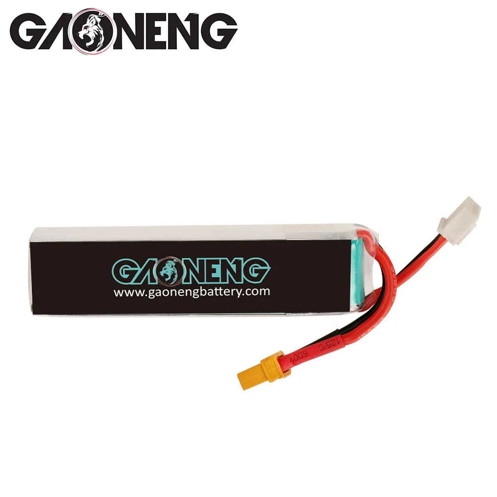 GAONENG GNB 2S 7.4V 550mAh 90C XT30 LiPo Battery Long Type [DG]