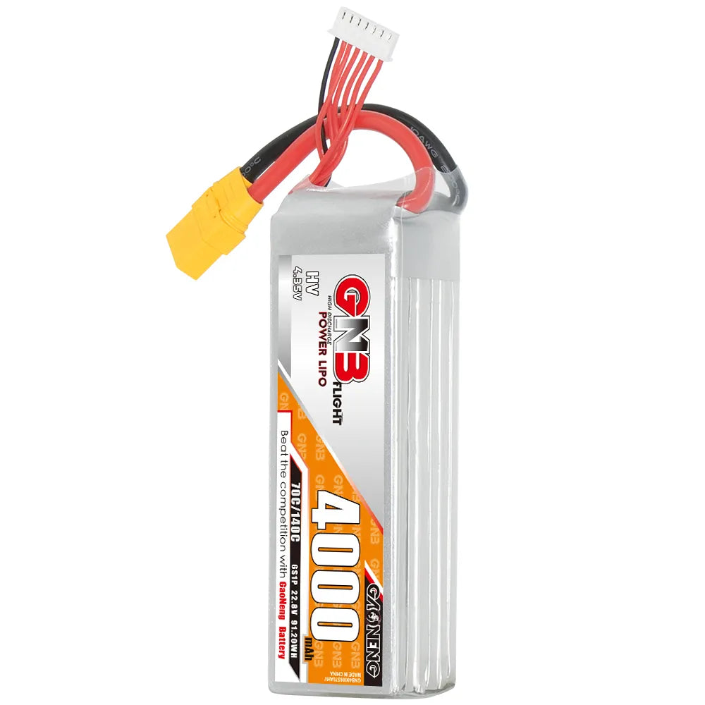 GAONENG GNB LiHV 6S 22.8V 4000mAh 70C LiPo Battery XT90 [DG]