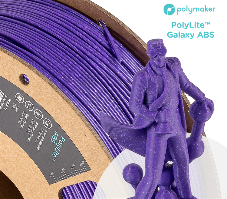 Polymaker PolyLite ABS Galaxy 1.75mm Filament 1kg