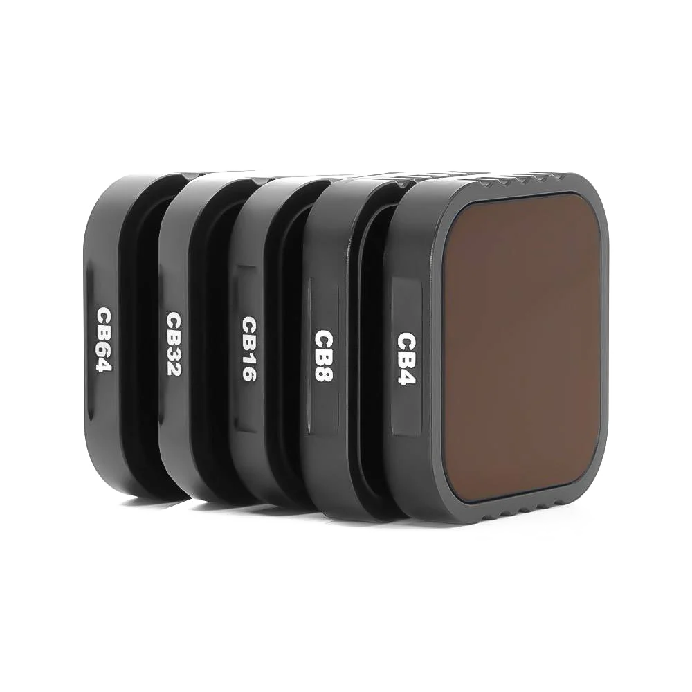 Camera Butter GoPro ND filters on transparent background with subtle white halo