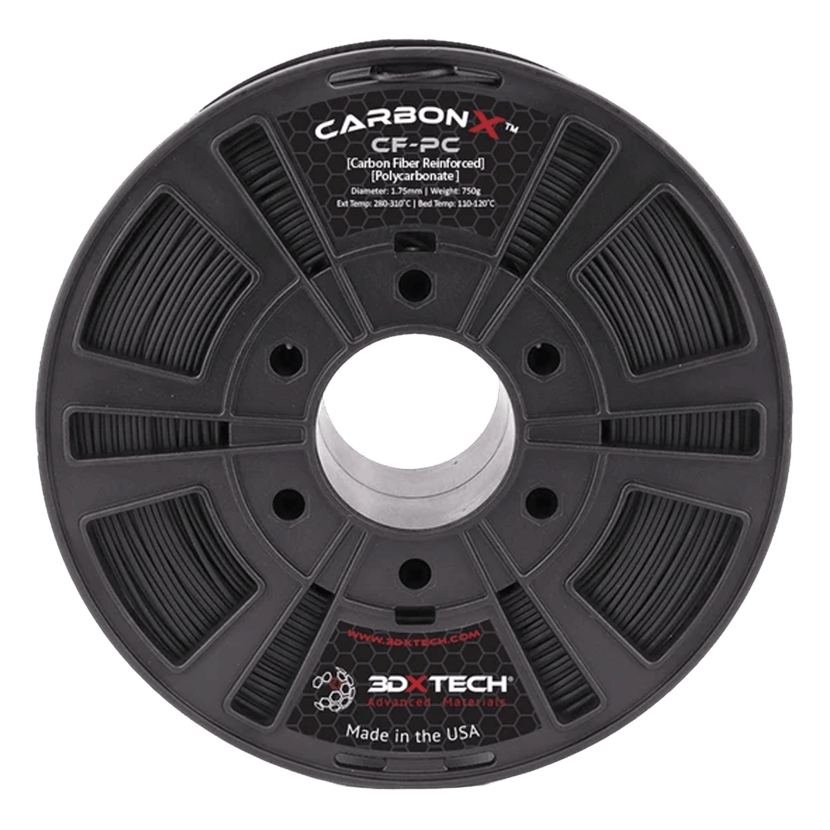 3DXTech CARBONX PC+CF 1.75mm Filament 750g
