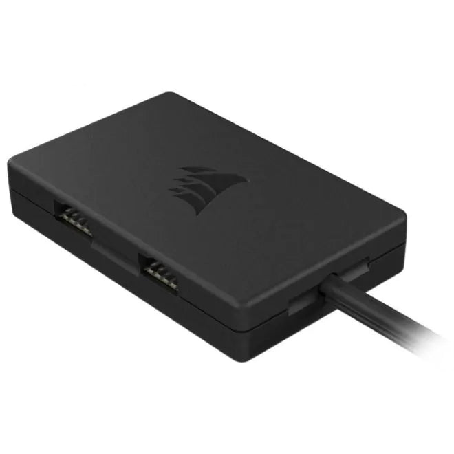 Corsair Internal 4-Port USB 2.0 Hub, Full Power to 9-IN Internal USB 2.0 Devices, for AIO CPU Coolers, RGB Controllers, power by SATA. Gaming Case CC-9310002-WW [PC]