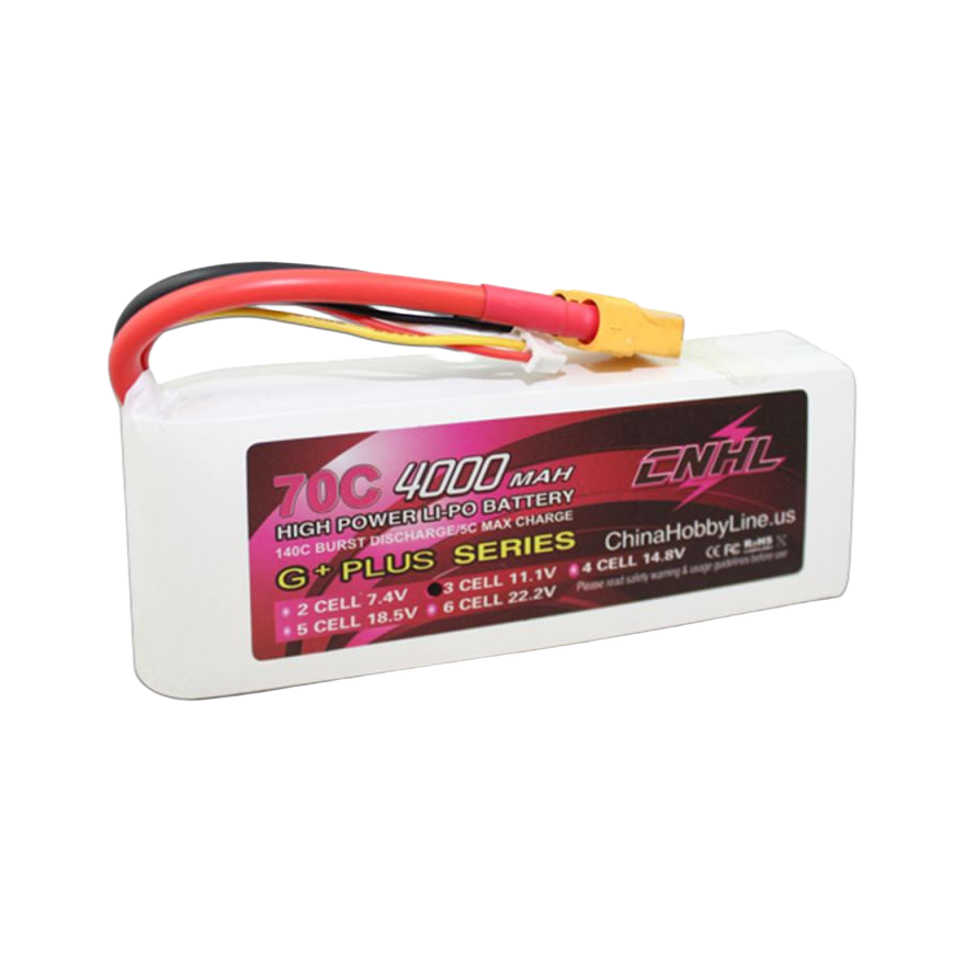 CNHL 4000mAh 11.1V 3S 70C XT90 LiPo Battery [DG]