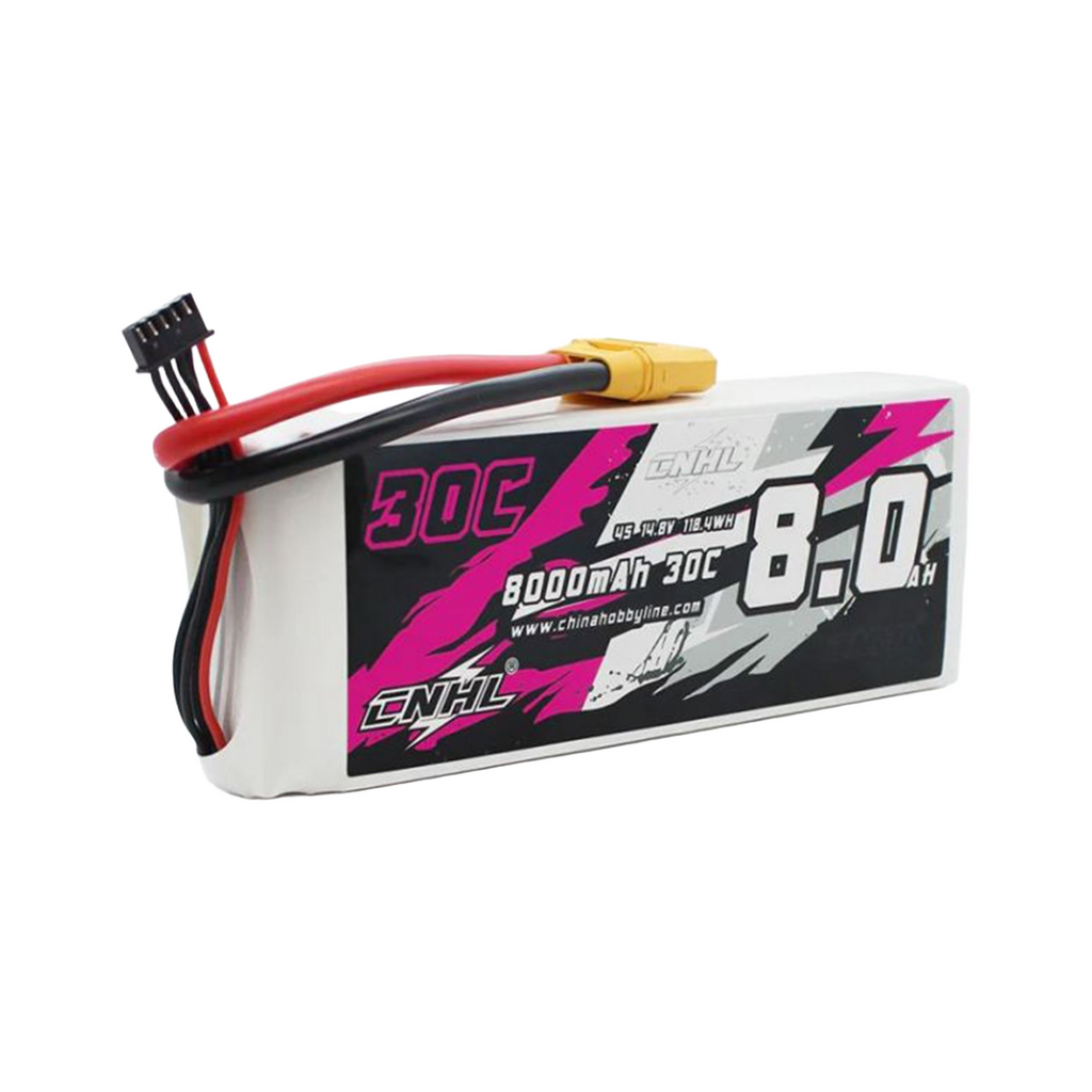CNHL 8000mAh 14.8V 4S 30C XT90 LiPo Battery [DG]