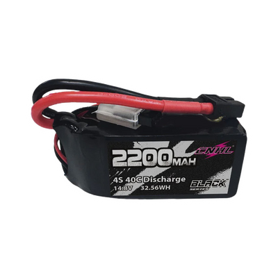 CNHL Black Series 2200mAh 14.8V 4S 40C XT60 LiPo Battery Shorty for RC Plane [DG]