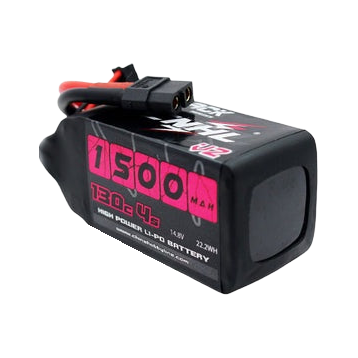 CNHL Black Series V2.0 1500mAh 14.8V 4S 130C XT60 LiPo Battery [DG]