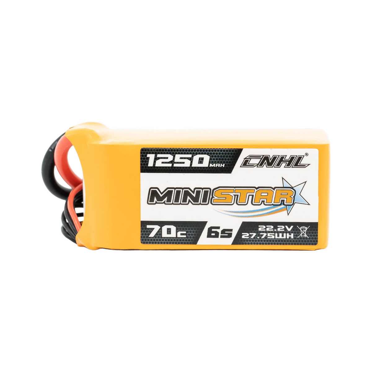 Chinahobbyline CNHL Ministar 1250mAh 6s 70c Lipo Battery [DG]