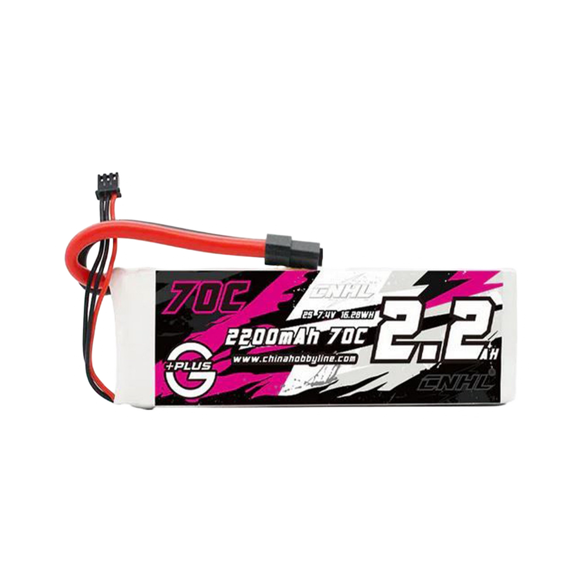 CNHL G+Plus 2200mAh 7.4V 2S 70C XT60 LiPo Battery [DG]