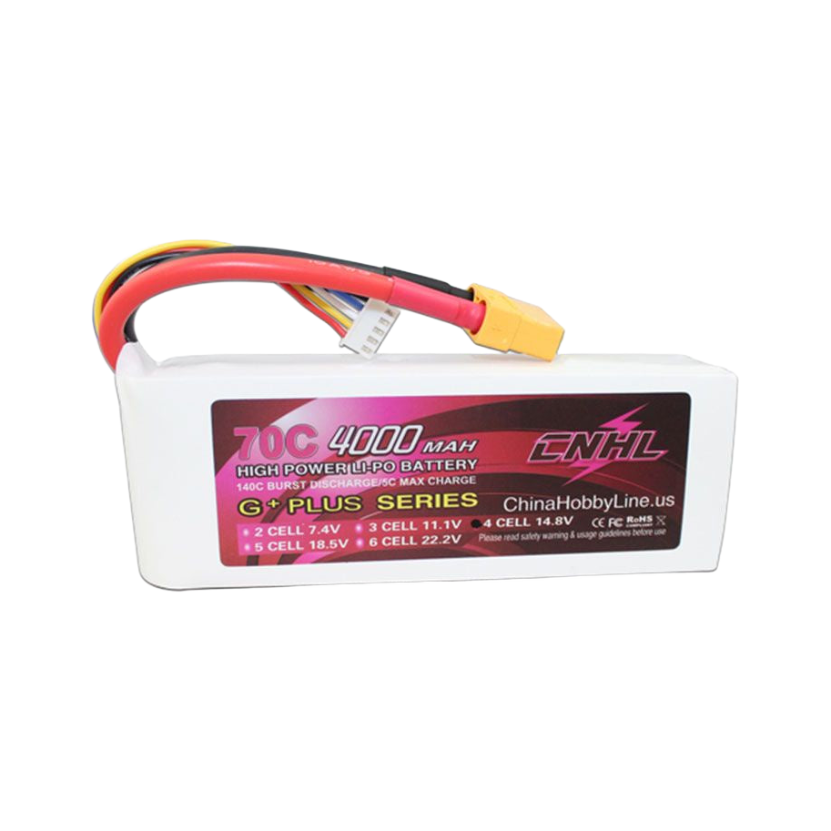 CNHL G+Plus 4000mAh 14.8V 4S 70C XT90 LiPo Battery EDF Speedrun [DG]
