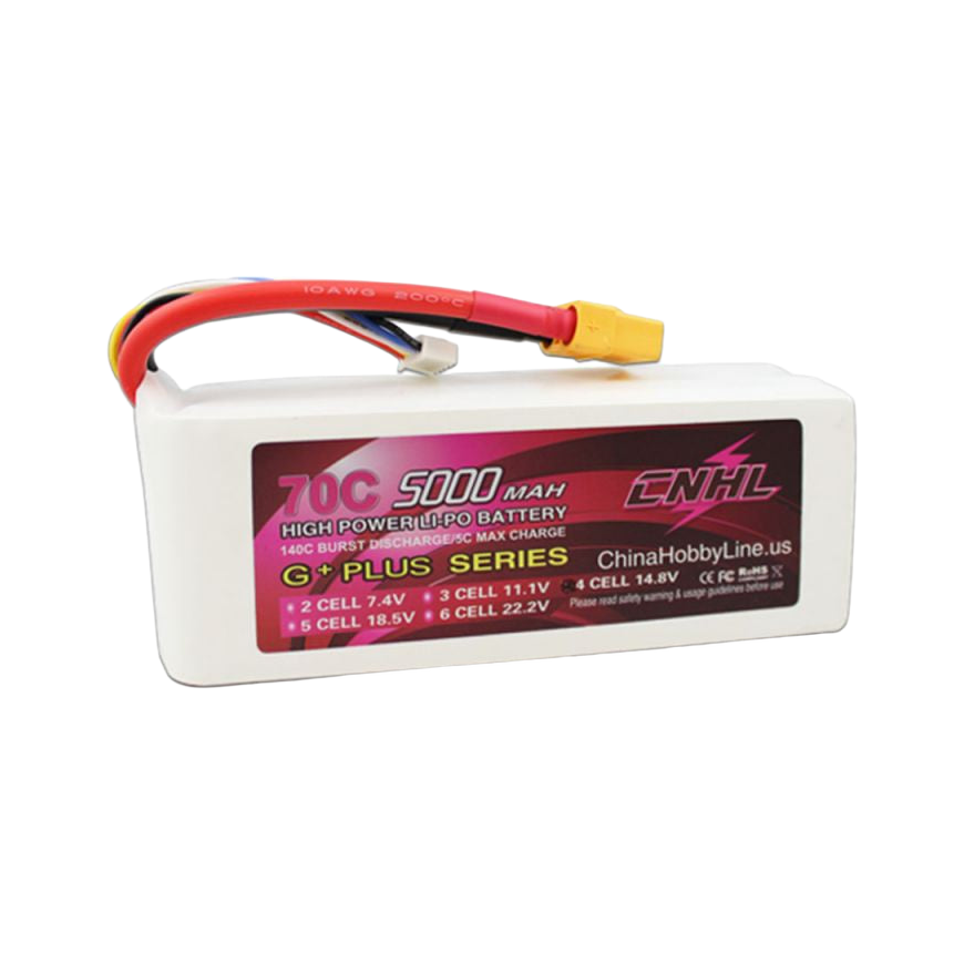 CNHL G+Plus 5000mAh 14.8V 4S 70C XT90 LiPo Battery [DG]