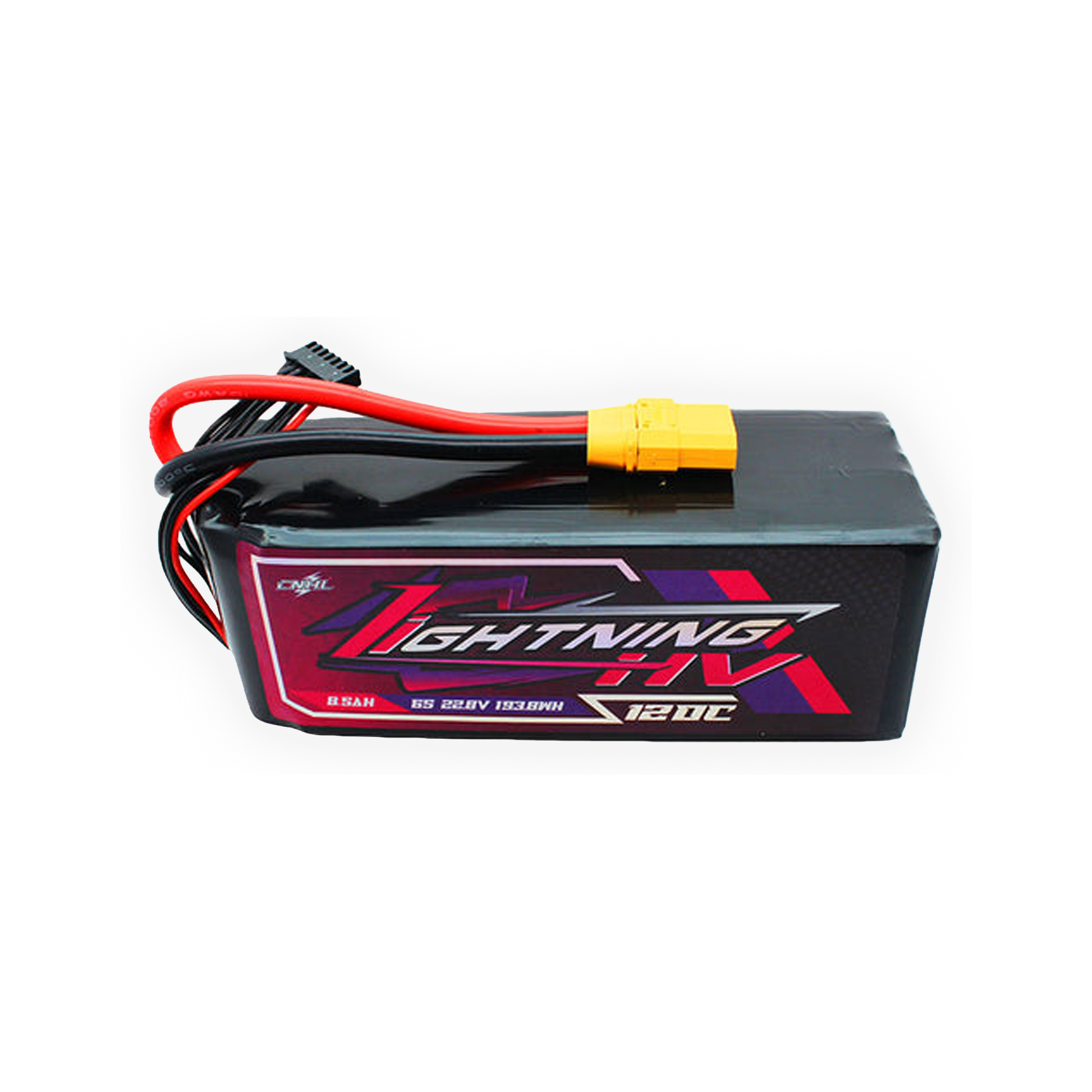 CNHL Lightning LiHV 8500mAh 22.8V 6s 120C HV Lipo Battery XT90 [DG] - product view 1