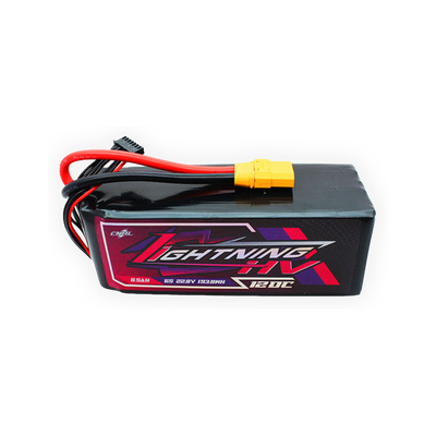 CNHL Lightning LiHV 8500mAh 22.8V 6s 120C HV Lipo Battery XT90 [DG] - product view 1