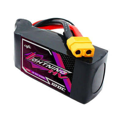 CNHL Lightning 2400mAh 15.2V 4S 120C XT60 LiHV Battery Shorty [DG]