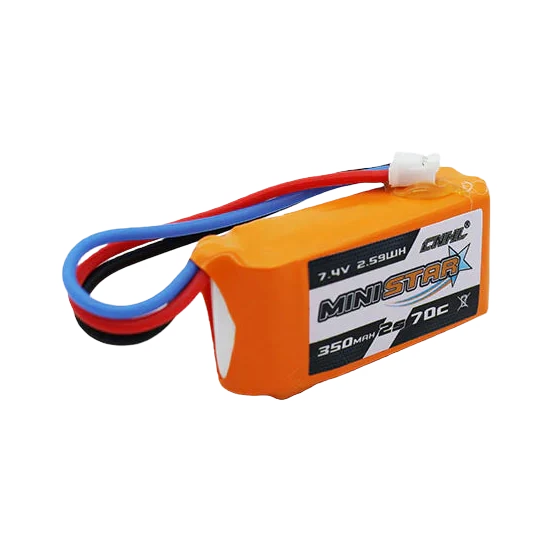 CNHL MiniStar 350mAh 2S 70C 7.4V LiPo Battery - transparent dark mode image 1