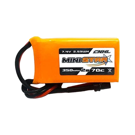Chinahobbyline CNHL Ministar 350MAH 7.4V 2S 70C Lipo Battery Fat Wide(3 Pack) [DG]