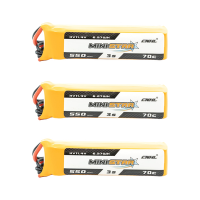 Chinahobbyline CNHL Ministar 550MAH 11.4V 3S 70C HV Lipo Battery (3 Pack) [DG]