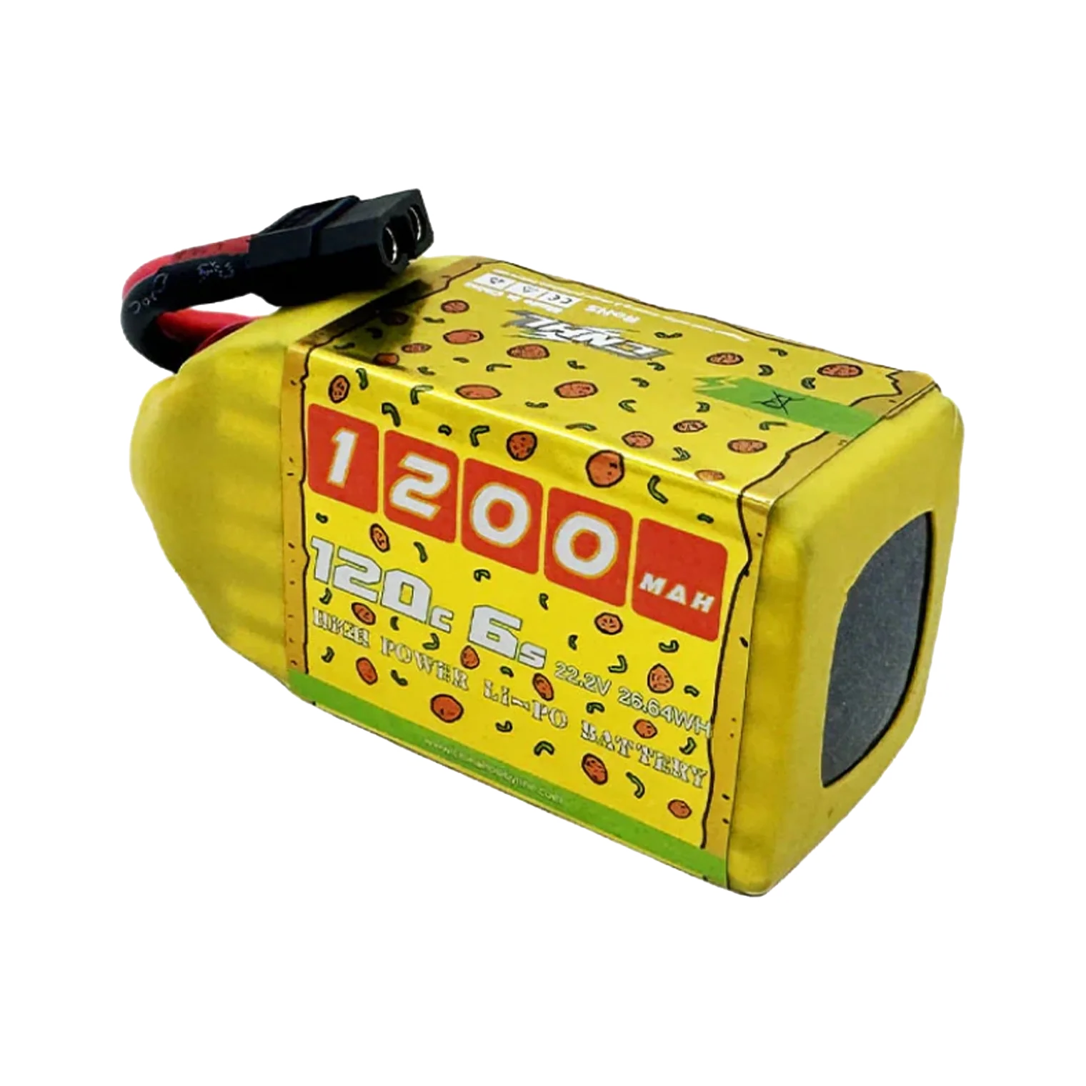 CNHL Speedy Pizza V2.0 1200mAh 6S battery - dark mode image 2
