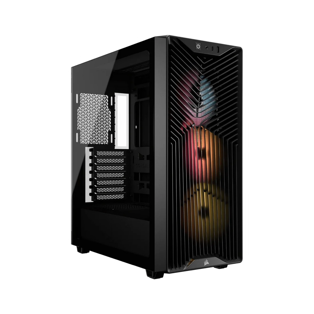 Corsair 3200D RS ARGB case — transparent dark-mode product image 1