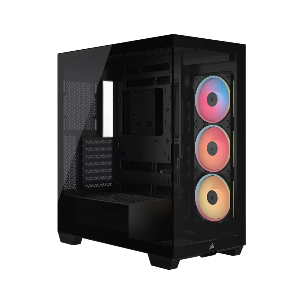Corsair 3500X LX-R RGB iCUE LINK Mid-Tower PC Case — dark-mode product image