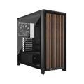Corsair FRAME 4000D WOOD RS Modular Mid-Tower PC Case - Black/Walnut, E-ATX ATX mATX ITX, TG wood, 430mm GPU, 170mm CPU, 360mm rad, USB-C, vert GPU [PC]
