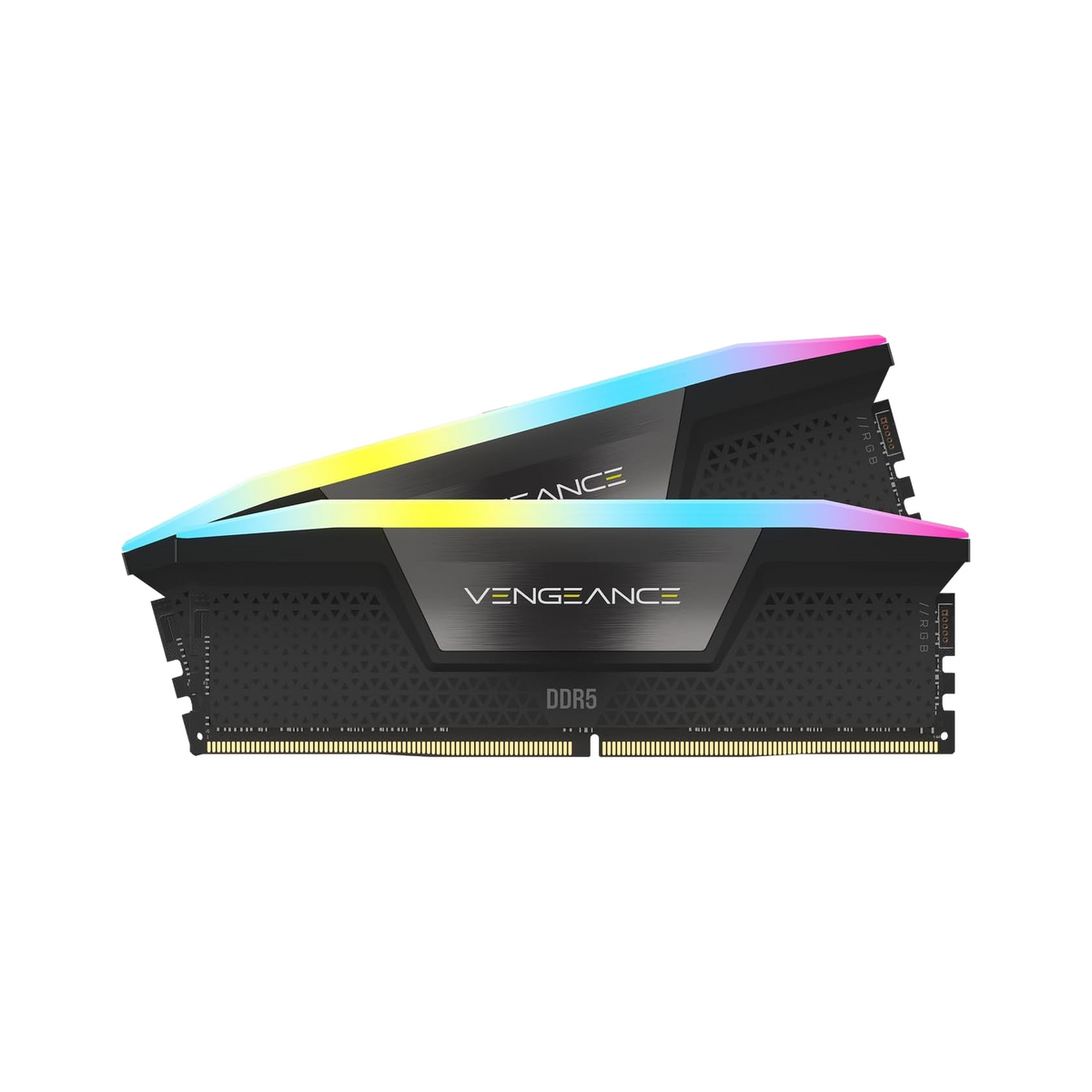 CORSAIR Vengeance RGB DDR5 RAM 96GB (2x48GB) 6400MHz CL32 Intel XMP iCUE Compatible Computer Memory - Black (CMH96GX5M2B6400C32)
