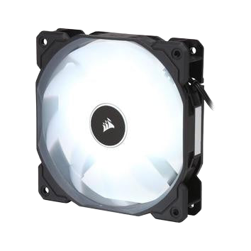 Corsair Air Flow 120mm Fan Low Noise Edition / White LED 3 PIN - Hydraulic Bearing, 1.43mm H2O. Superior cooling performance and LED illumination CO-9050079-WW [PC]