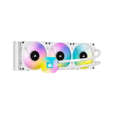 Corsair H150i Elite CAPELLIX 360mm White Radiator, 3x ML120 RGB PWM Fans, Ultra Bright RGB Pump Head. Liquid Cooling, 5 Yrs Warranty [PC]
