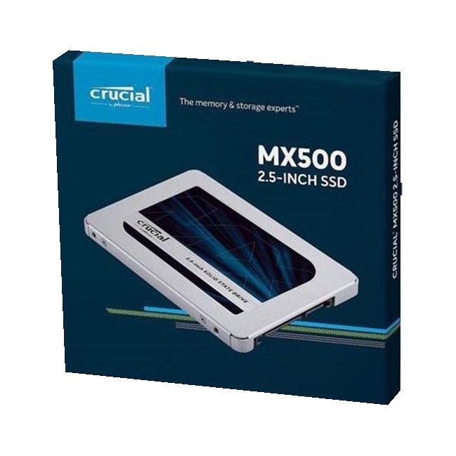 Crucial MX500 1TB 2.5" SATA SSD - 560/510 MB/s 90/95K IOPS 360TBW AES 256bit Encryption Acronis True Image Cloning 5yr alt~MZ-77E1T0BW [PC]