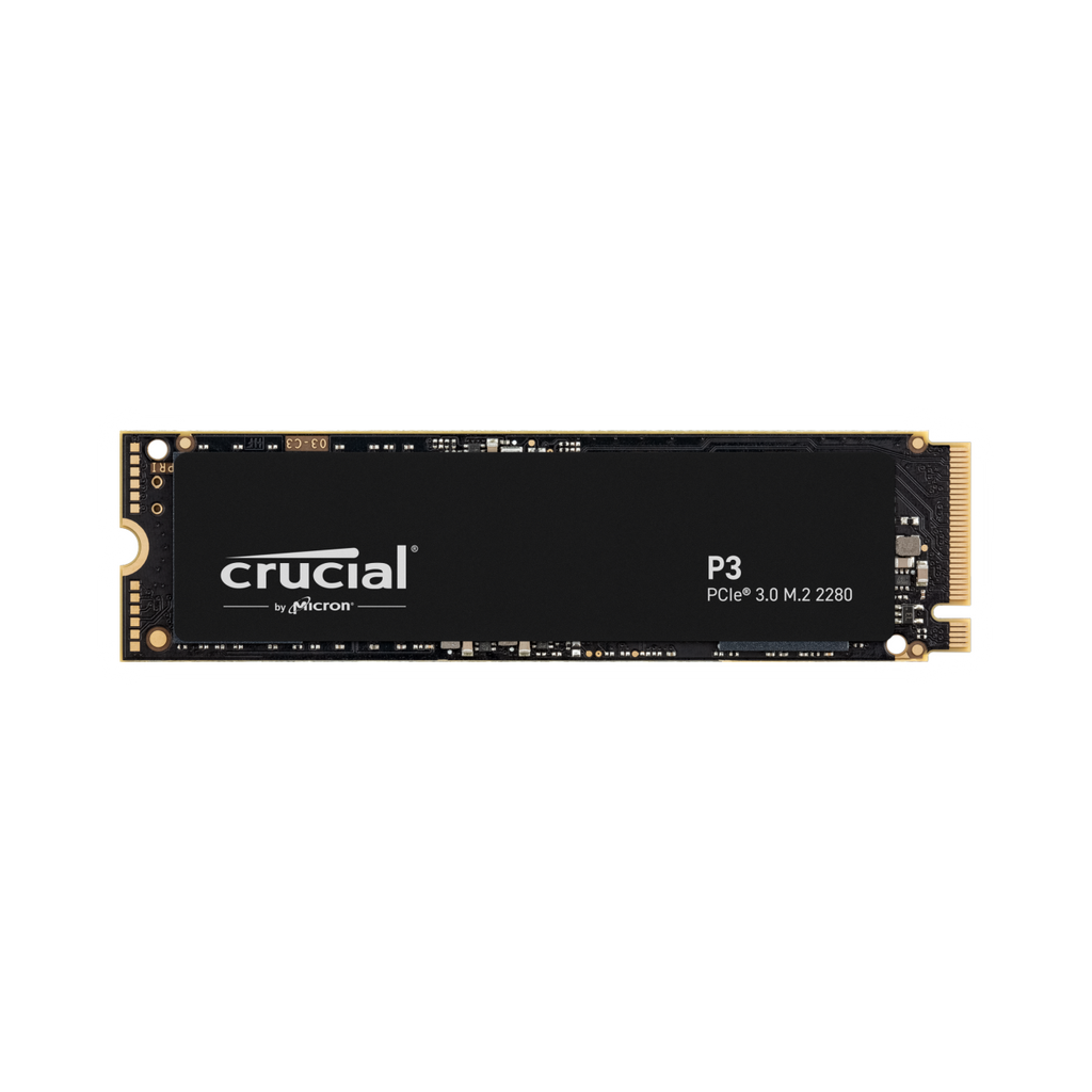 Crucial P3 1TB Gen3 NVMe SSD 3500/3000 MB/s R/W 220TBW 650K/700K IOPS 1.5M hrs MTTF Full-Drive Encryption M.2 PCIe3 5yrs CT1000P3SSD8 [PC]