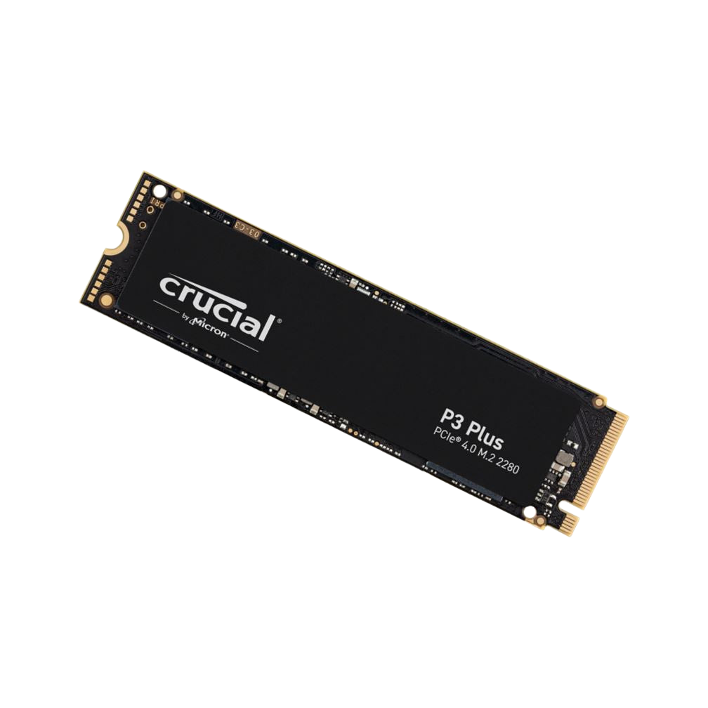 Crucial P3 Plus 2TB Gen4 NVMe SSD 5000/4200 MB/s R/W 440TBW 680K/850K IOPS 1.5M hrs MTTF Full-Drive Encryption M.2 PCIe4 5yrs [PC]
