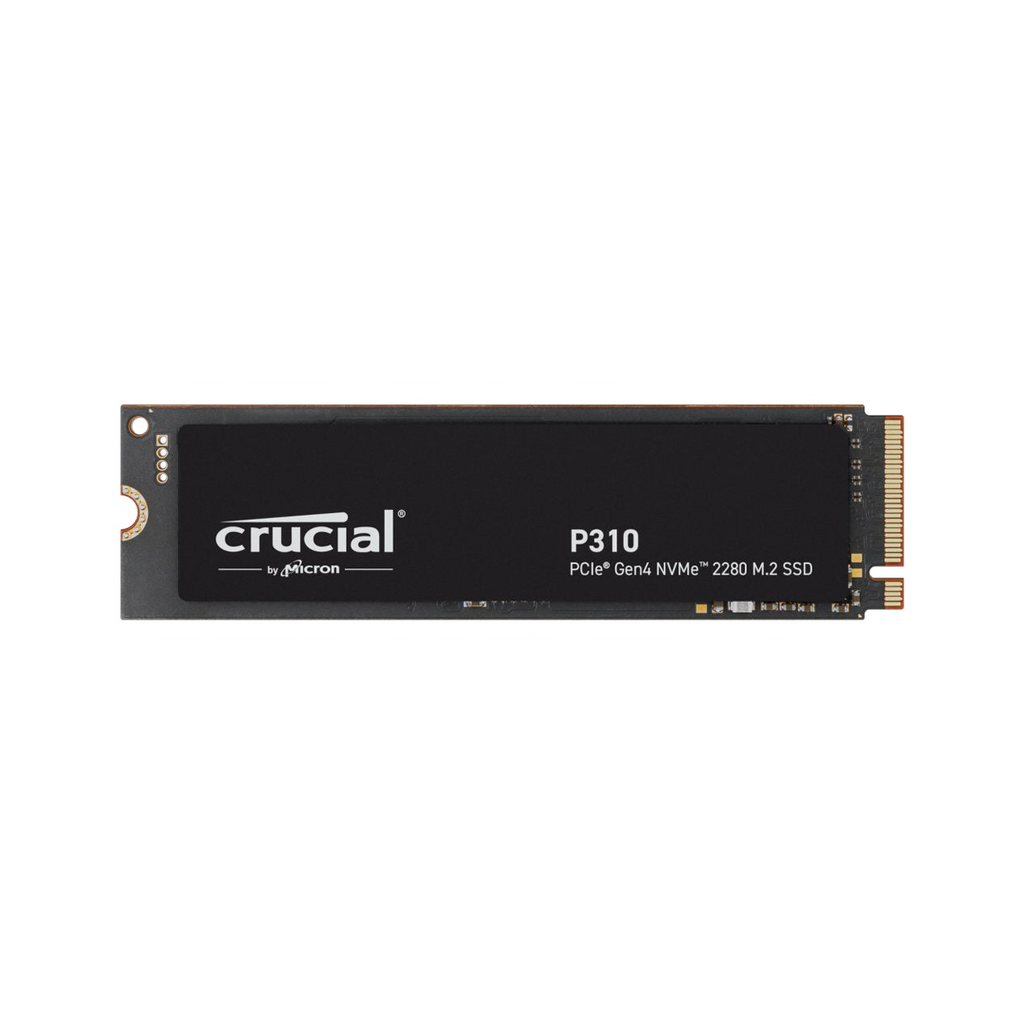 Crucial P310 1TB Gen4 2280 NVMe SSD w Heatsink 7100/6000 MB/s R/W 220TBW 1000K/1200K IOPS 1.5M hrs MTTF Full-Drive Encryption M.2 PCIe4 5yrs [PC]