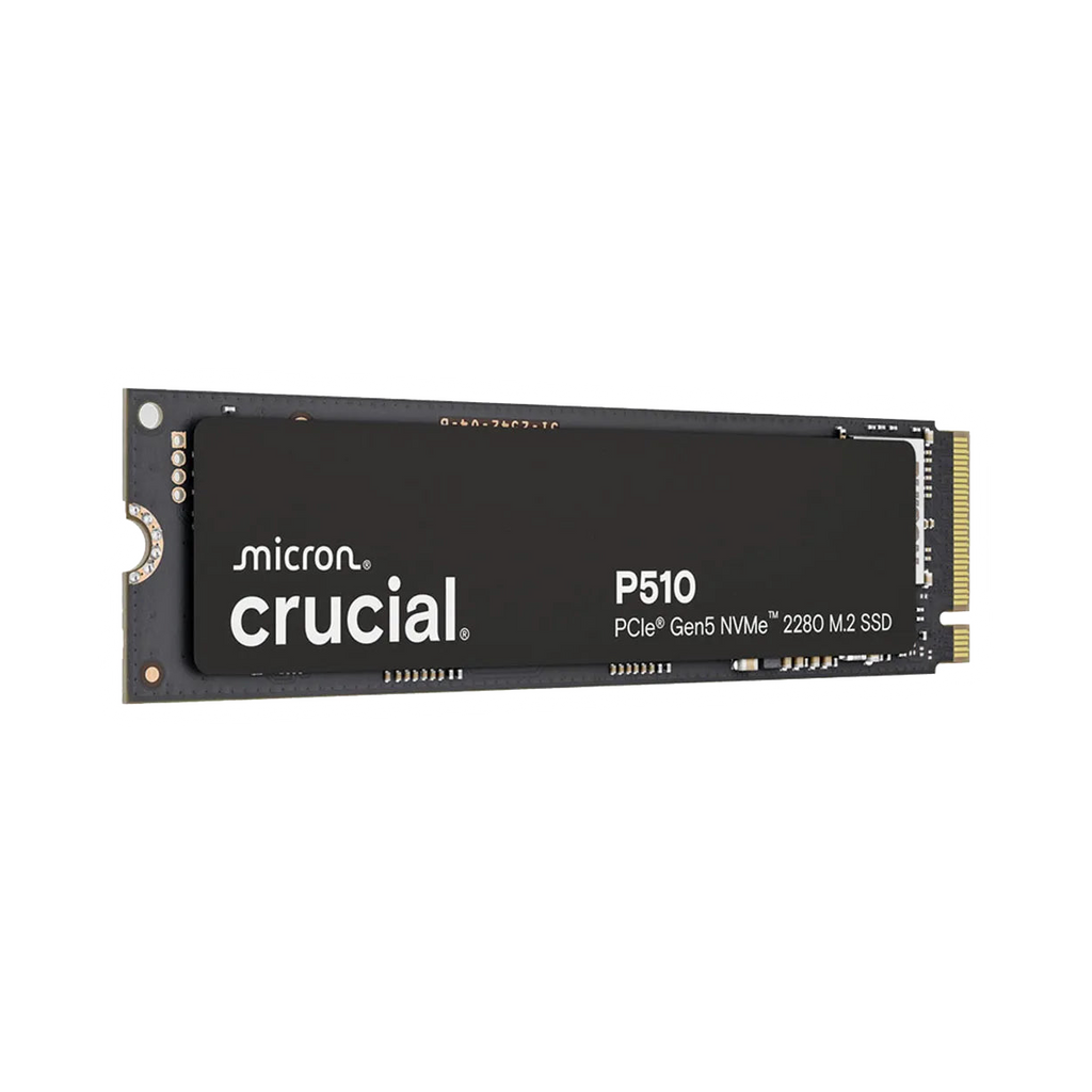Crucial P510 1TB Gen5 2280 NVMe M.2 SSD 11,000 / 9,500 MB/s R/W 600TBW 1.5M IOPS 1.5M hrs MTTF Full-Drive Encryption 5yrs ~CT1000P310SSD8 [PC]