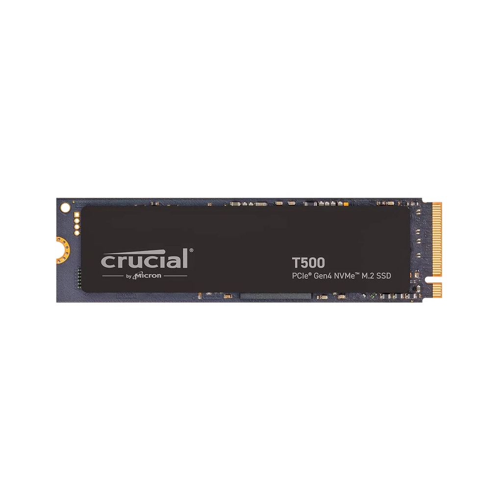 Crucial T500 1TB Gen4 NVMe SSD — transparent dark-mode product image 1, Version 4