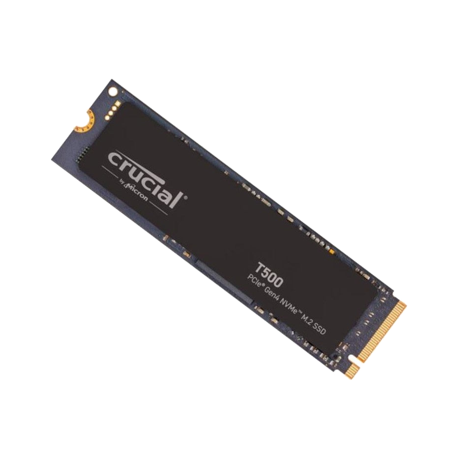 Crucial T500 500GB Gen4 NVMe SSD - 7200/5700 MB/s R/W 300TBW 1390K IOPs 1.5M hrs MTTF Acronis True Image Adobe Creative Cloud for PS5 ~MZ-V8P500BW CT500T500SSD8 [PC]