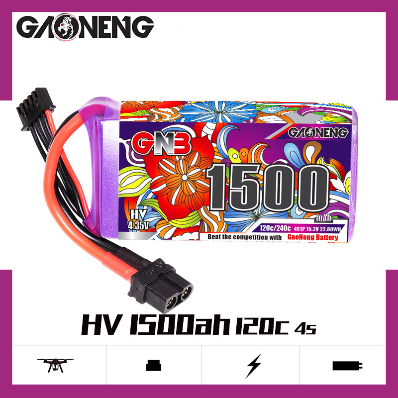 GAONENG GNB LiHV 8S 30.4V 1500mAh 120C XT60 LiPo Battery [DG]