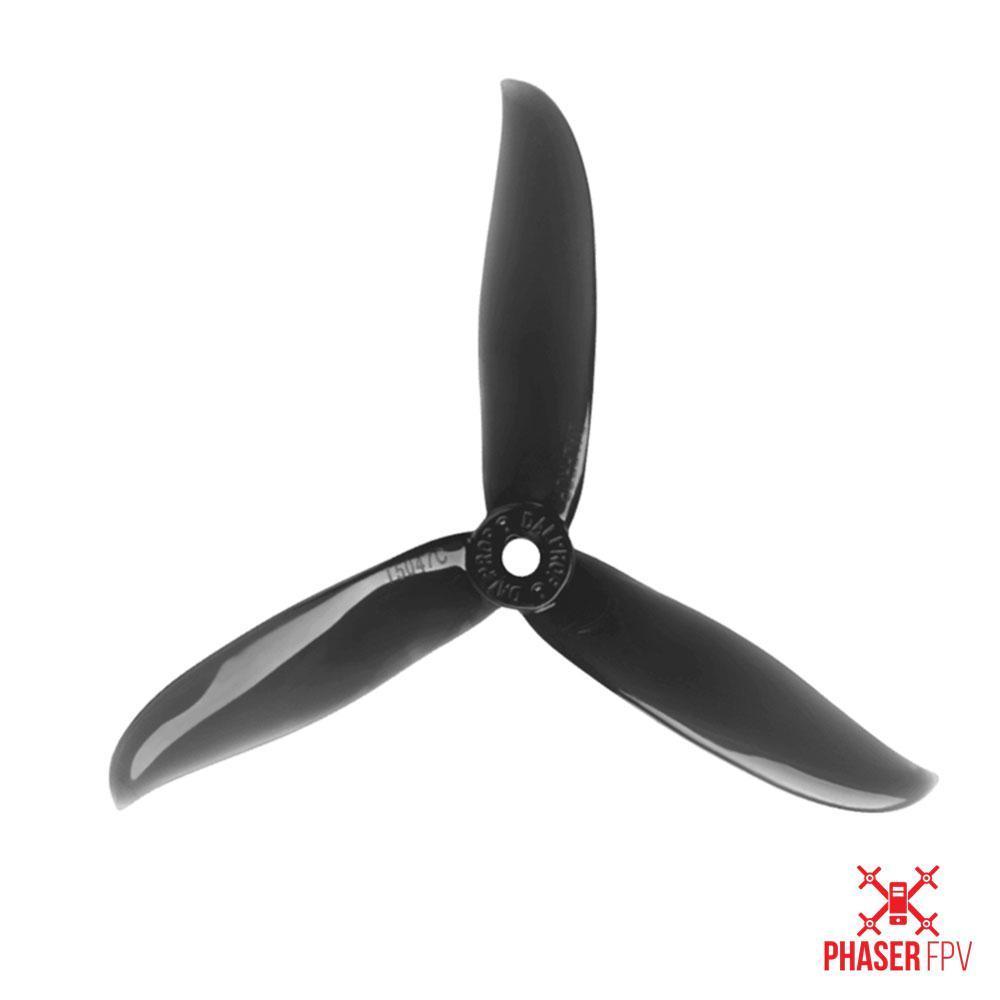 Dal Prop Cyclone Tri Blade T5047C Propellers (POPO) 3 Packs (12 Pieces) Crystal Black
