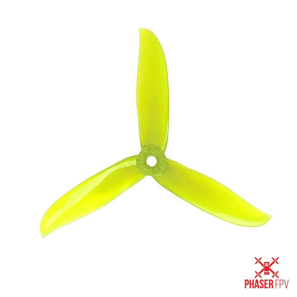 Dal Prop Cyclone Tri Blade T5047C Propellers (POPO) 3 Packs (12 Pieces) Fluorescent Green