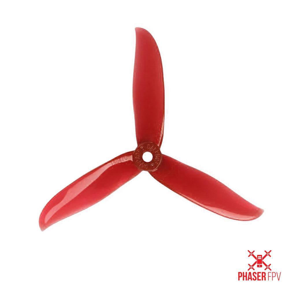 Dal Prop Cyclone Tri Blade T5047C Propellers (POPO) 3 Packs (12 Pieces) Red