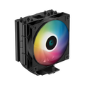 DeepCool AG400 Black ARGB Single Tower CPU Cooler, TDP 220W,120mm Static ARGB Fan, Direct-Touch Copper Heat Pipes, Intel LGA1700/AMD AM5 Support [PC]