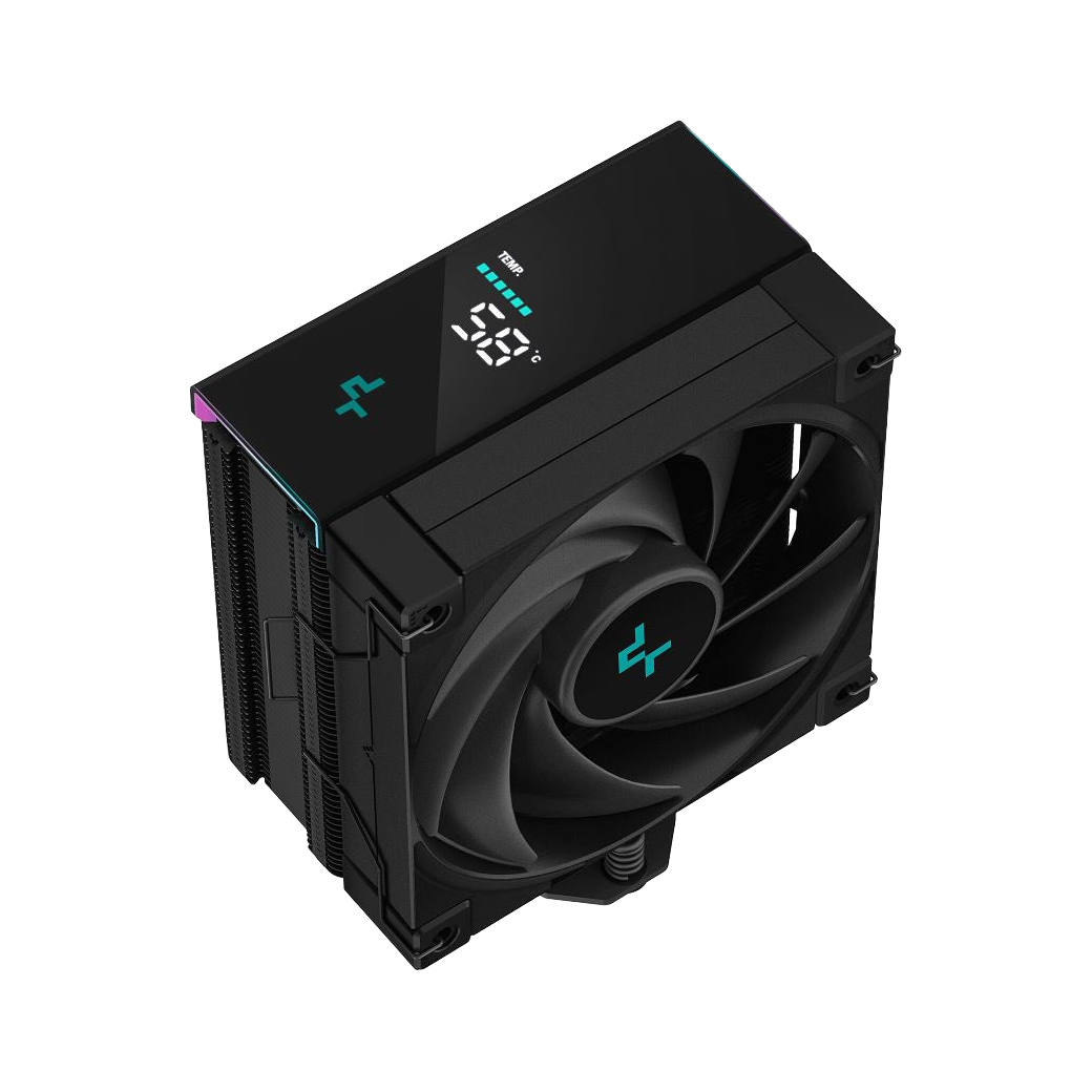 DeepCool AK400 DIGITAL Performance CPU Cooler, 4 Heat Pipe Tower, High-Performance FDB Fan, Real-Time Status Screen Intel LGA1700/1200/1151/1150/1155 R-AK400-BKADMN-G [PC]